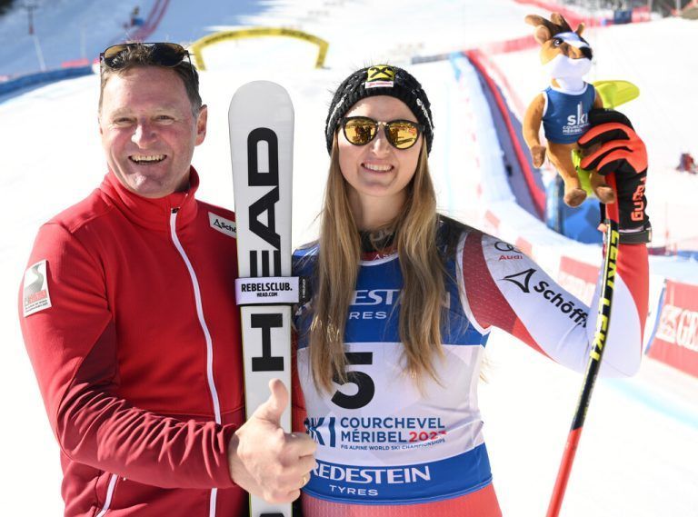 Papa Patrick Ortlieb war der erste Gratulant.