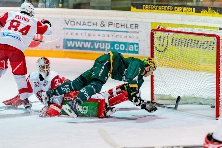 Routinier Chris D’Alvise traf gegen den KAC II und hält bereits bei 13 Toren und 13 Vorlagen in 22 Spielen.Stiplovsek