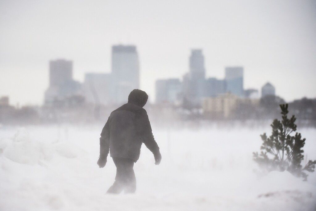 Extremwetter in USA: Wintersturm im Norden, Hitze im Süden