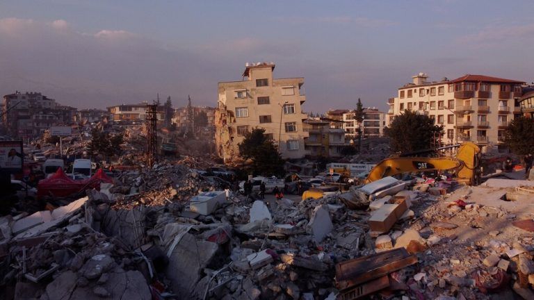 Weite Teile von Antakya, dem antiken Antiochia, sind dem Erdboden gleichgemacht.AFP