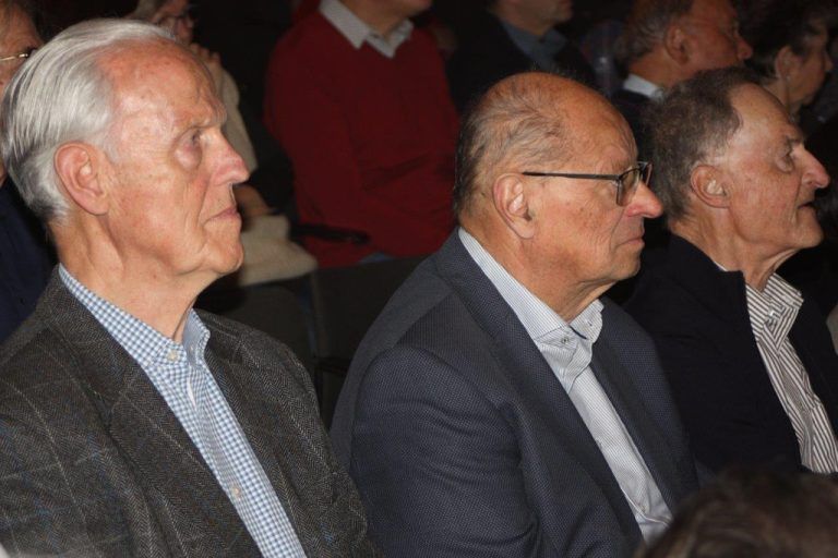 Die ehemaligen Obmänner Franz Fischer und Herwig Thurnher.