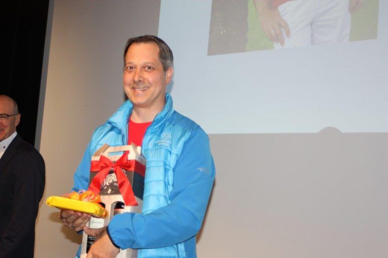 Daniel Rheinberger freut sich über seine Ehrung.