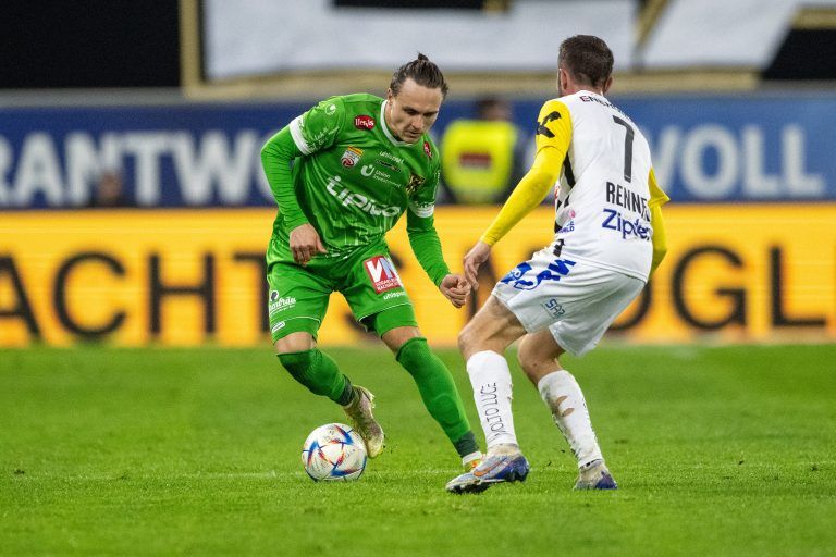 Lukas Fridrikas fehlt wegen Gelbsperre gegen Sturm Graz. Die holte er sich, als er wegen der Fehlentscheidung letzten Freitag reklamierte. <span class="copyright">apa</span>