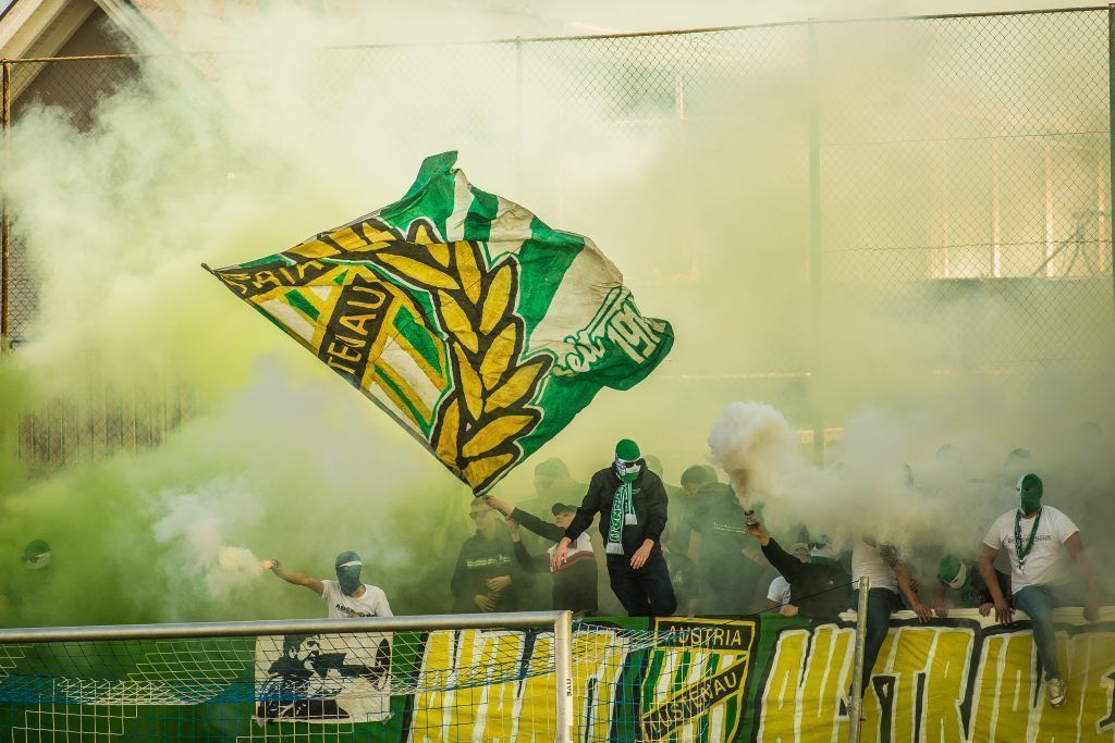 Strafen für die Verwendung der  Pyrotechnik beim Lustenauer Derby