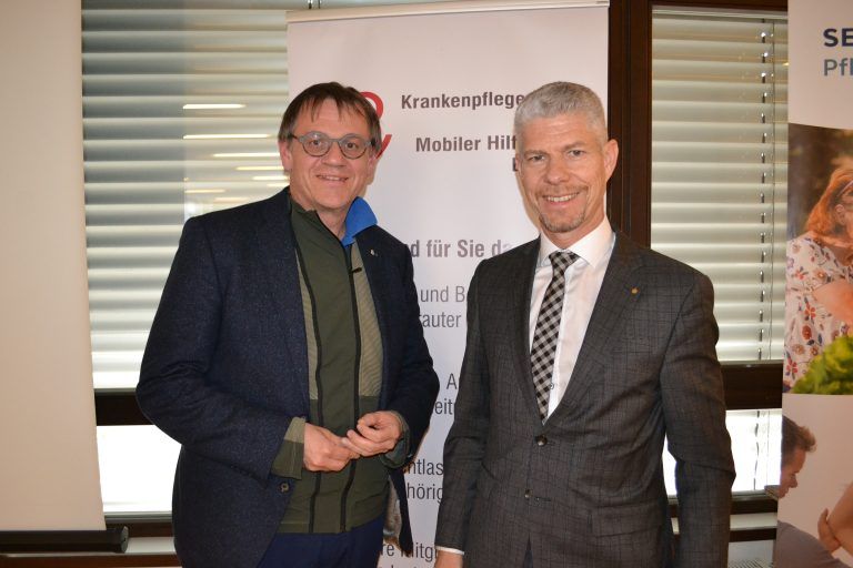 Landtagsabgeordneter Christoph Thoma und Direktor der Sparkasse Bludenz, Thomas Schreiber.