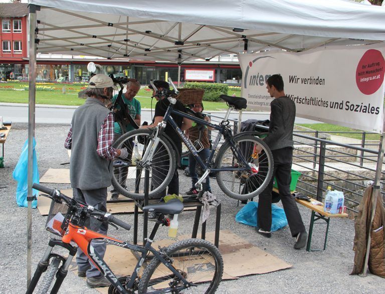 Integra ist unter anderem im Bereich Fahrradservice aktiv. <span class="copyright">vn</span>