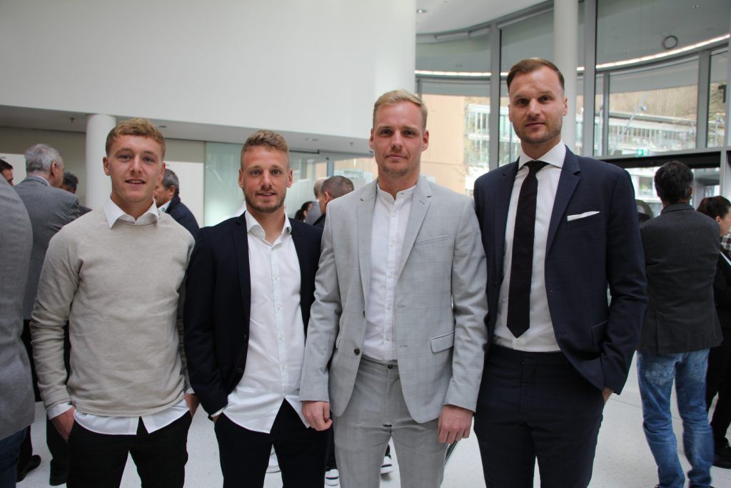 Kicker-Abordnung auf der Sport Welt