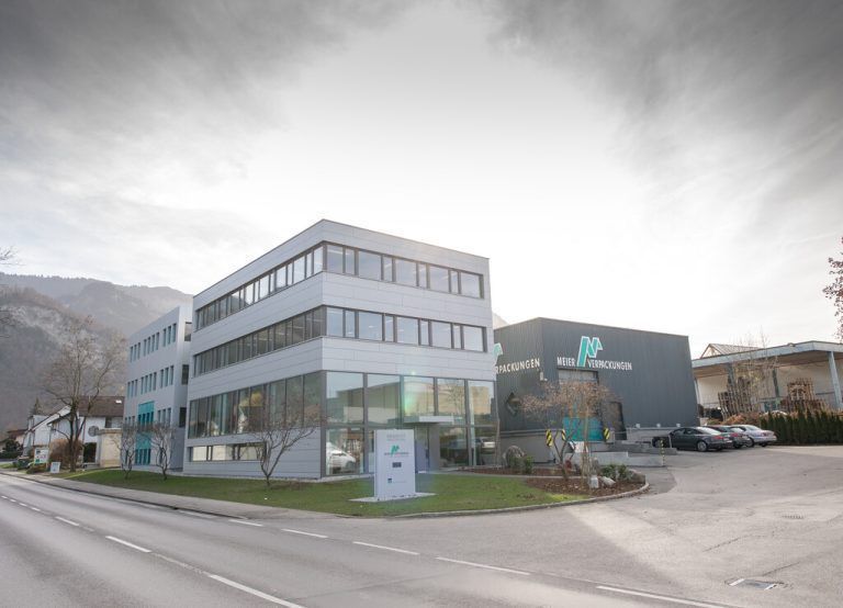 Die Firmenzentrale von Meier Verpackungen in Hohenems. vn