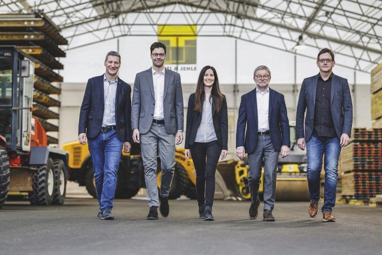 Die künftige Geschäftsleitung: Philipp Wessiak, Wolfgang Lenz, Anna Hilti, Alexander Stroppa, Stefan Peherstorfer. H&J