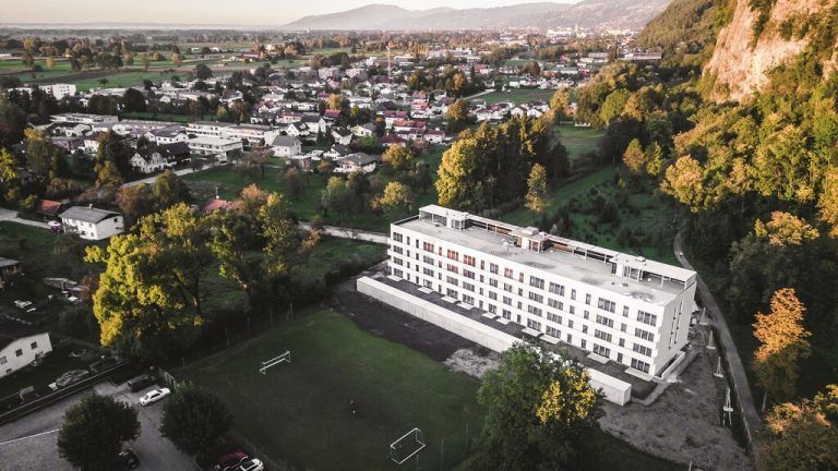 Die neue Wohnanlage am Hohenemser Schlossberg.Studio Fasching