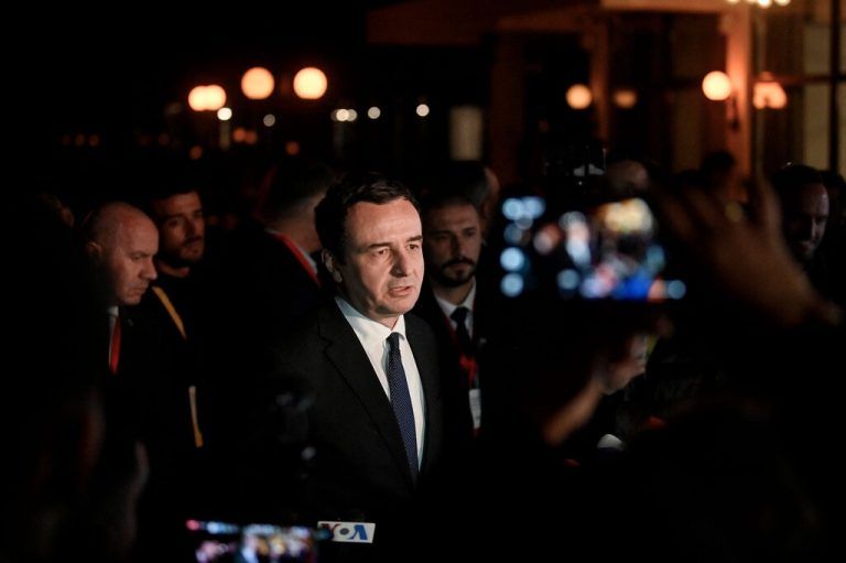 Serbien und Kosovo kommen nach Verhandlungen, unter anderem mit dem kosovarischen Premier Albin Kurti, bei ihren Beziehungen voran. AFP