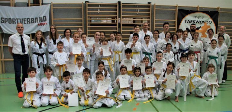 Taekwondo-Gürtelprüfung.TKD Dojang Bludenz