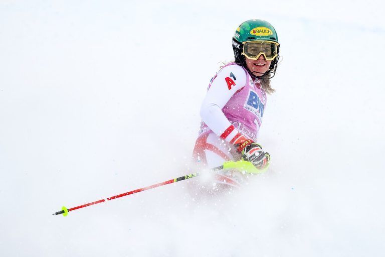 Wann Katharina Liensberger den Schnee im Weltcup in den USA - hier in Killington - wieder aufstauben lässt, wird derzeit heiß debattiert. gepa