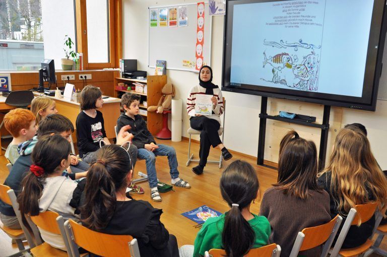 Einige Schüler konnten ihre Türkisch-Kenntnisse anwenden.
