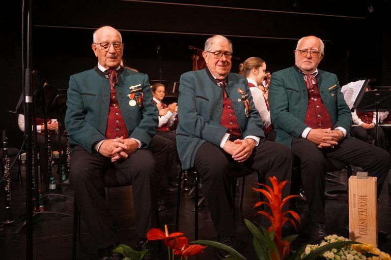 Die Jubilare Peter König, Kurt Gmeiner und Siegfried Ruepp.