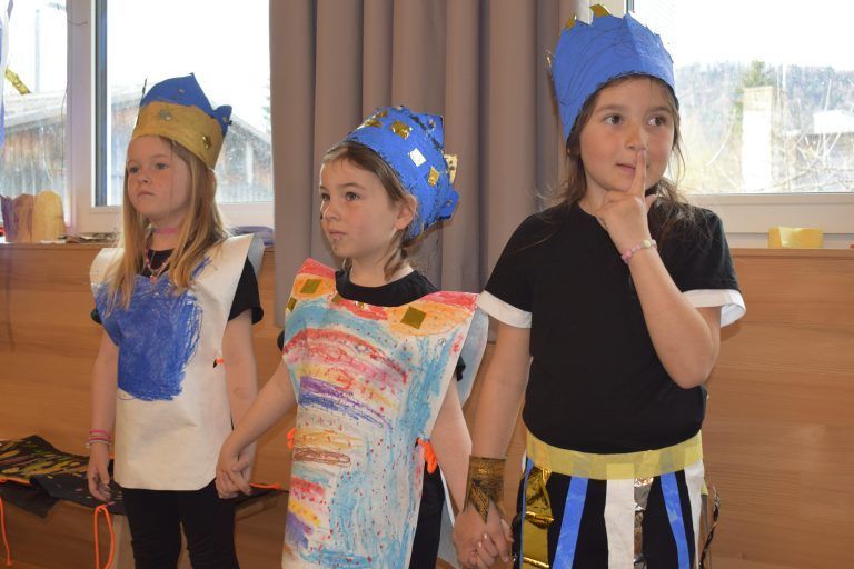 Die Kinder konnten in verschiedene Rollen schlüpfen.