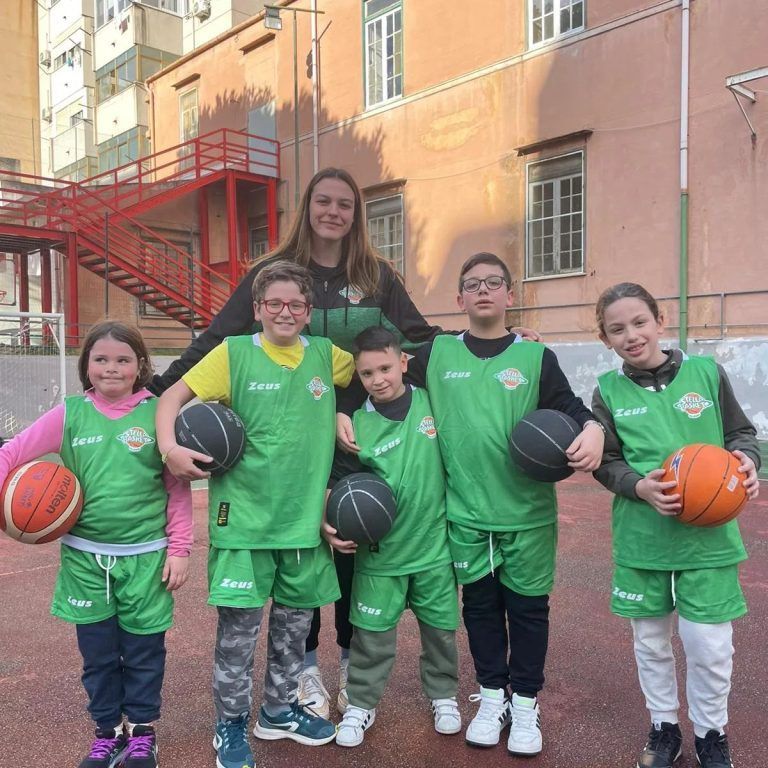 Feitl mit ihren "Minibaskets". <span class="copyright">Privat</span>