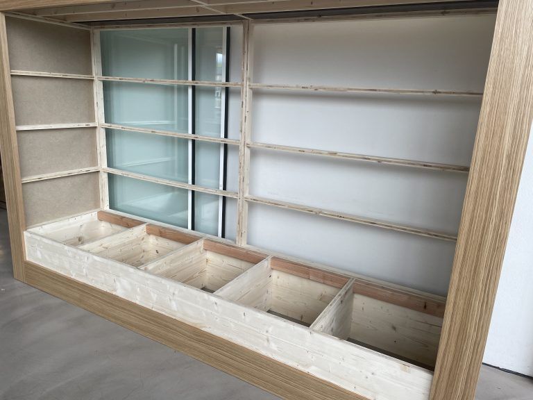 Hier entsteht eine Sitznische.<span class="copyright"></span><span class="copyright"></span><span class="copyright"></span>