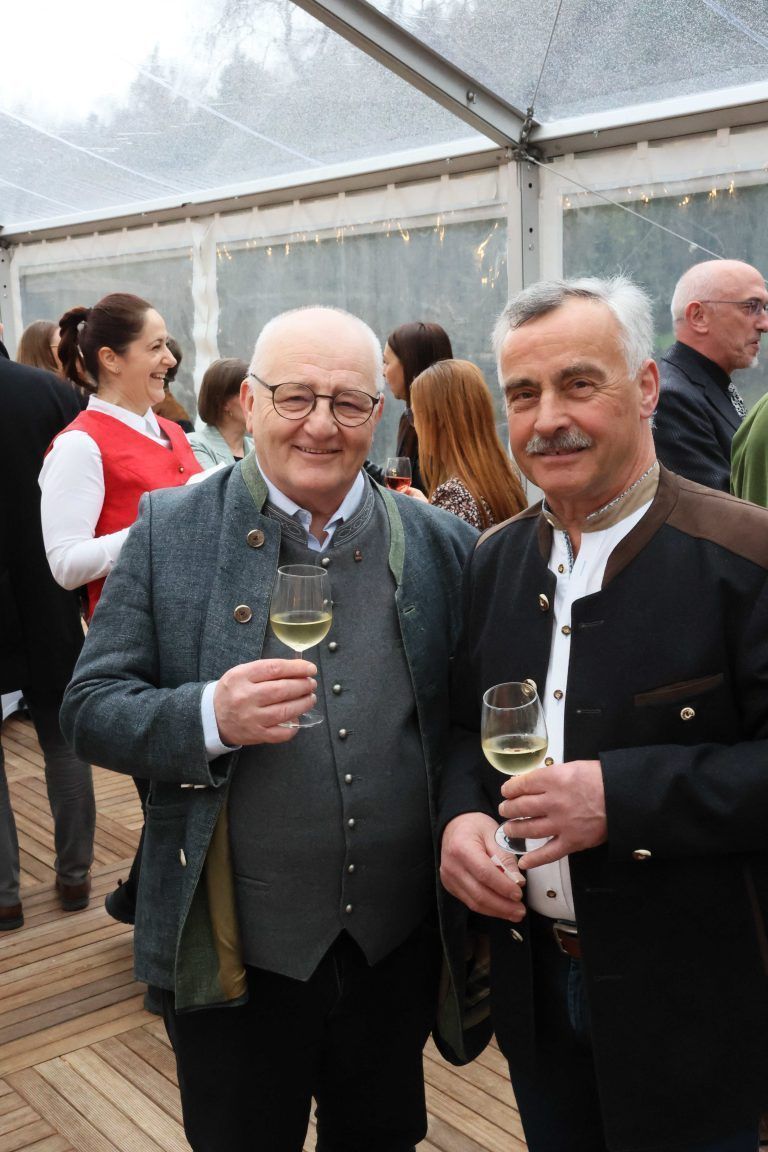 Reinhard Lechner und Käsestraßen-Obmann Max Moosbrugger.