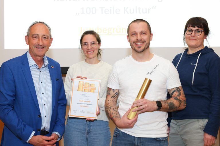 Den Award „Small but smART“ erhielt die Vorarlberger Kulturwerkstatt Kammgarn für das Projekt „100 Teile Kultur“. <span class="copyright">Schedl</span>