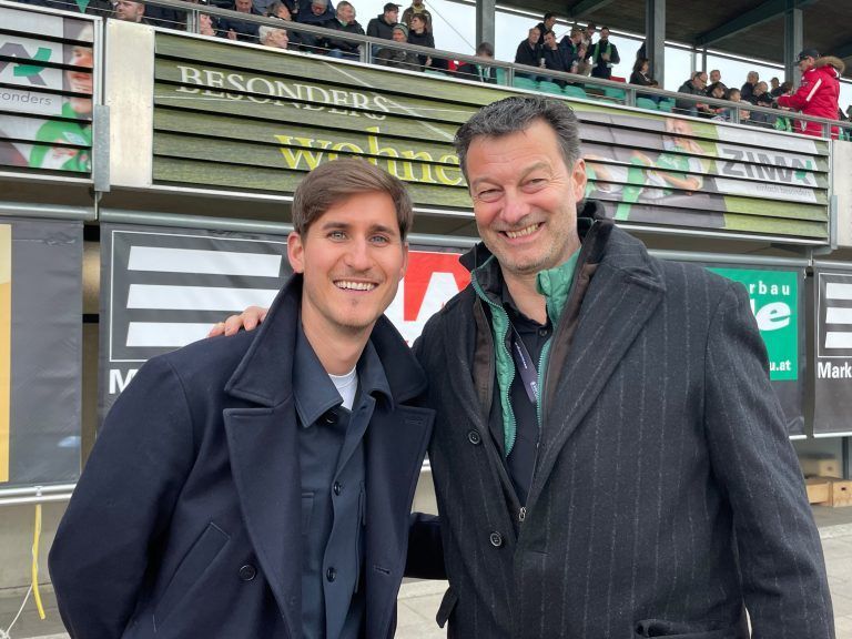 Sportvorstand Valentin Drexel und Vorstandsmitglied Stefan Muxel (rechts). <span class="copyright">Lutz</span>
