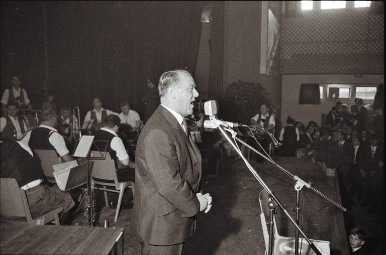 Der Präsident von Schwarz-Weiß Bregenz, Direktor Joset Kinzel.