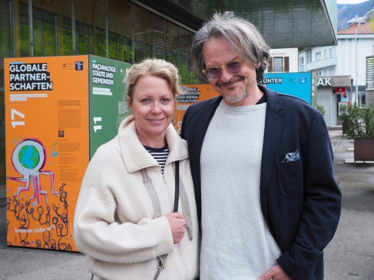 Komponist Marcus Nigsch mit Christina (si! Kommunikation).