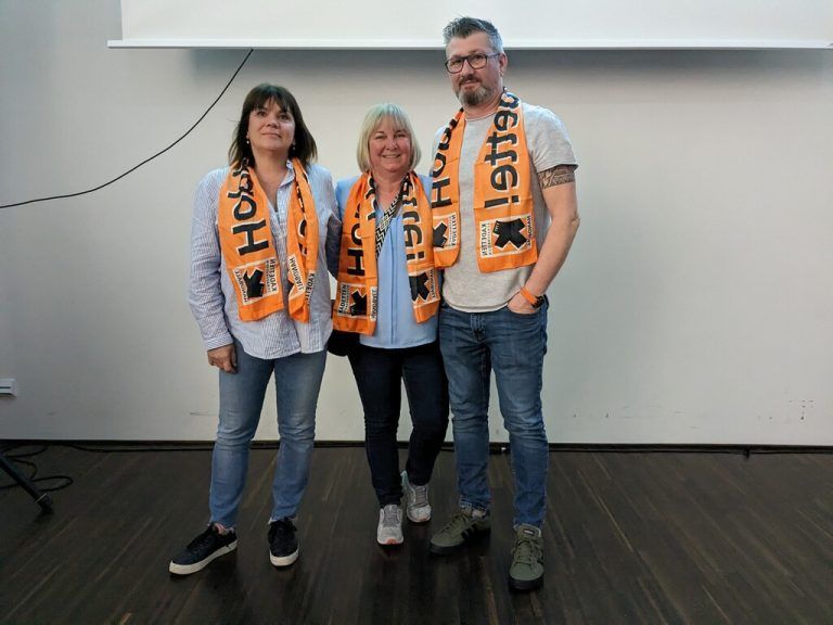 Alexandra Ortner, Karin Bachmann und Jürgen Zech.