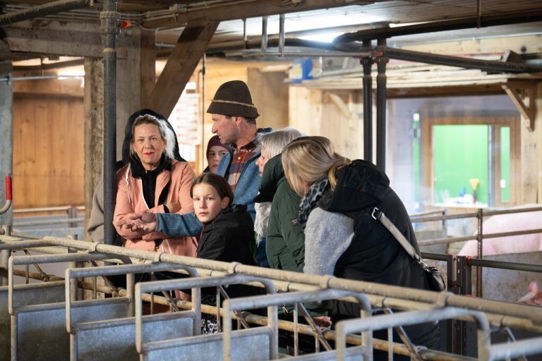 Auch im Schweinestall der Muxels gab es Interessantes zu erfahren.