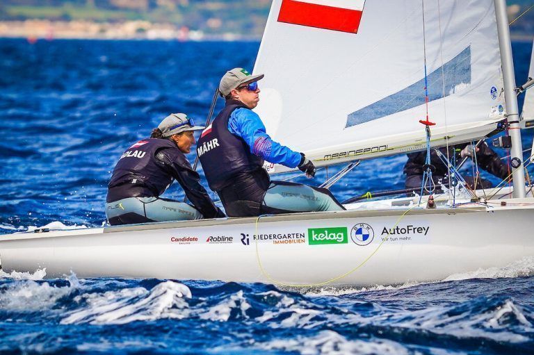 Bei starkem Wind hatten Lukas Mähr (r.) und Lara Vadlau alles unter Kontrolle.SE