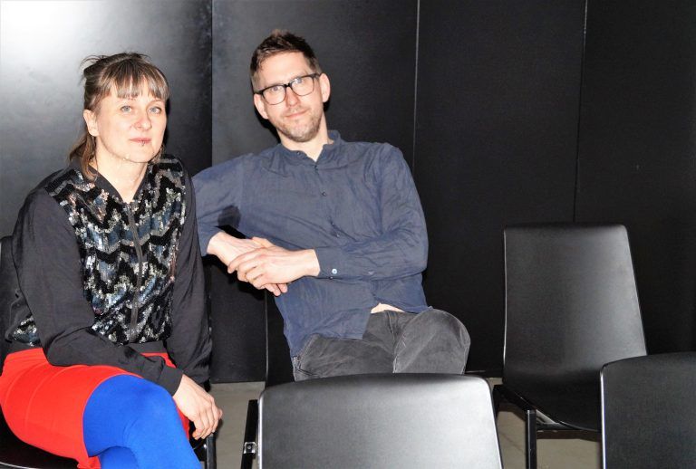 Das Künstlerduo Janine Eggert und Philipp Ricklefs zeigte eine Videoproduktion.