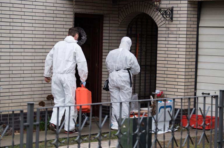 Erneut haben Beamte im Haus des Schwagers von Rebecca nach Spuren gesucht. dpa