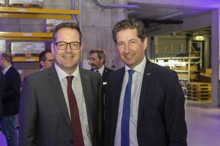 Vorstandsduo Martin Jäger (l.) und Harald Giesinger (Sparkasse Dornbirn).