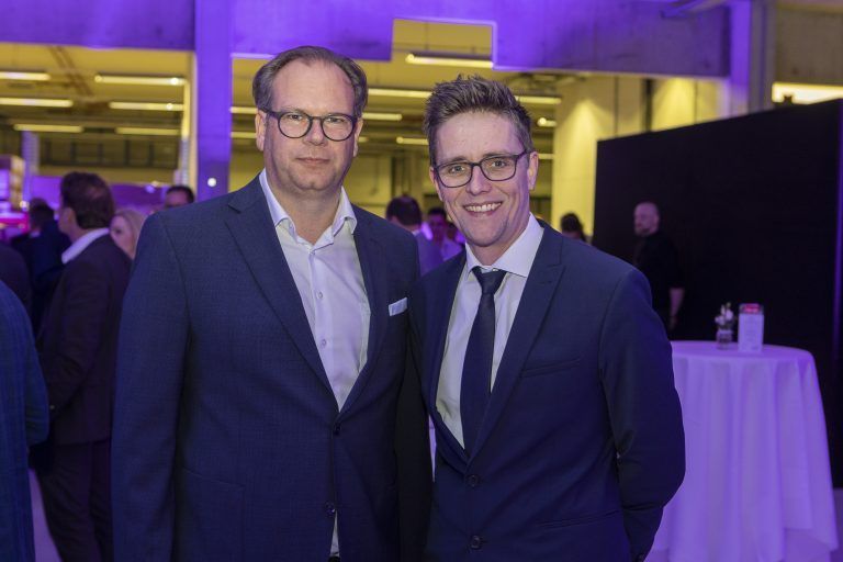 Russmedia-Geschäftsführer Markus Raith (l.) und Georg Burtscher.