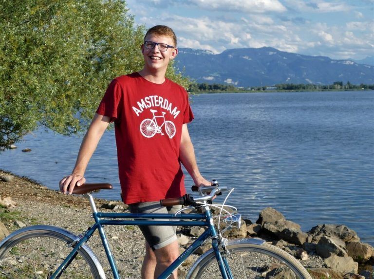 Seine Freizeit verbringt der Fußacher gerne am Bodensee.