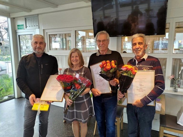 Wolfurter PVÖ-Mitarbeiter erhielten Ehrungen.PVÖ Wolfurt