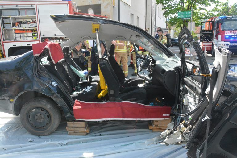 Bei der Schauübung wurde einiges geboten.