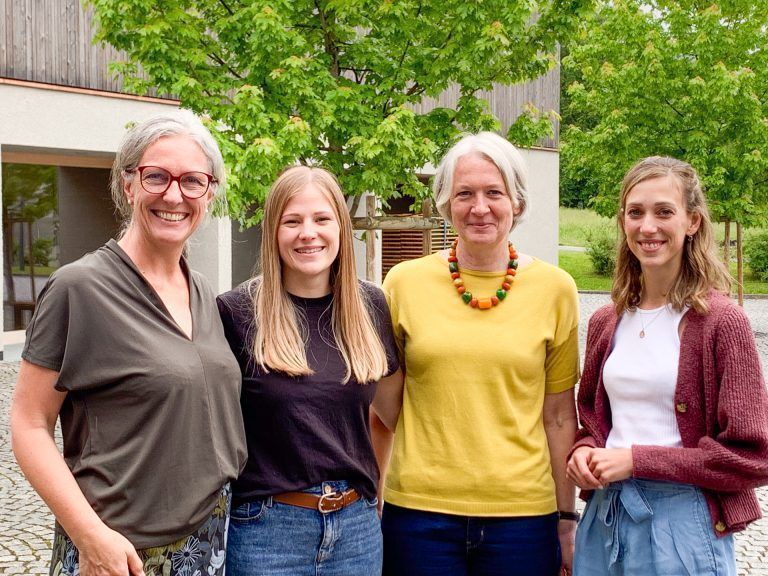 Direktorin Evelyn Stoiser, Kindergartenleiterin Angelina Schmidt und die Damen vom Schulsekretariat Susanne Salzgeber und Kathrin Thaler (v.l.).STO