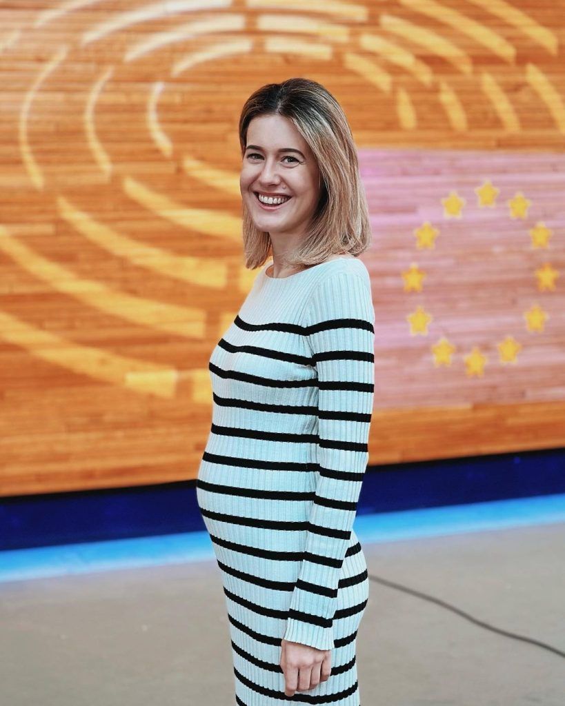 Claudia Gamon schwelgt im Babyglück
