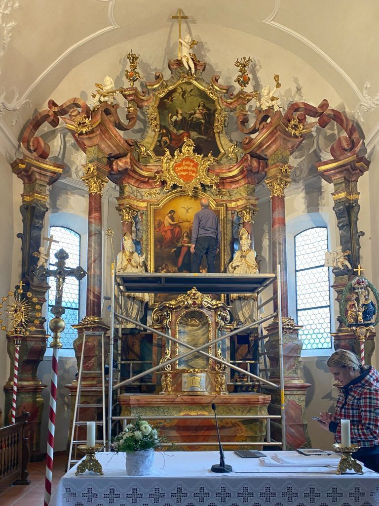 Im Angelika Kauffmann Museum bietet sich nun wieder die einmalige Gelegenheit, dieses Meisterwerk, das sonst hoch über dem Altar hängt, ganz aus der Nähe zu bewundern.
