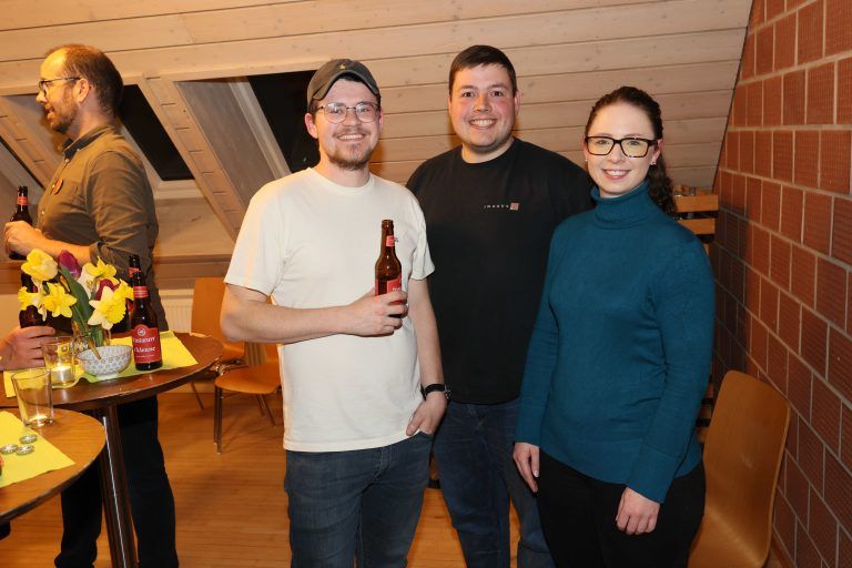 Florian Bayer (BTSV), Thomas Klien und Nathalie Koch (beide Harmoniemusik).