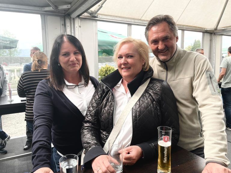 Alexandra Hamel, Andrea und Thomas Beck (von links).
