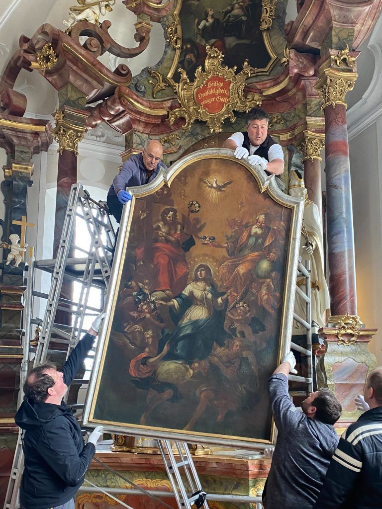 Im Mittelpunkt der Ausstellung „In Szene. Angelika Kauffmann ausstellen“ wird das Hochaltarbild der Kirche Schwarzenberg stehen.