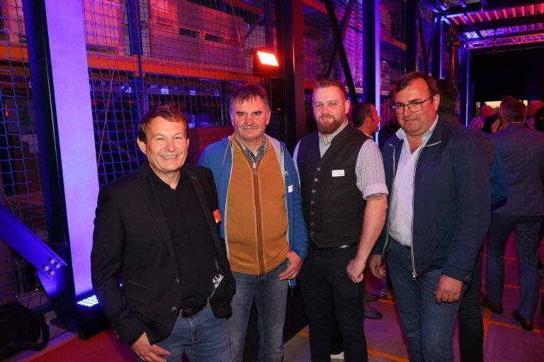 Raimund Steurer (Inhaus), Stefan Simon (Simon Installationen), Gerald Fässler (Fässler Installationen) und Armin Keckeis (Keckeis Installationen).