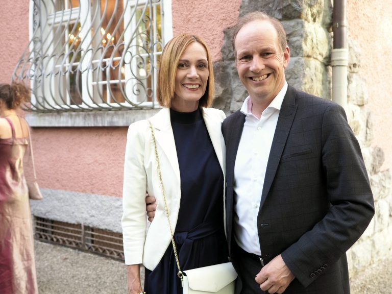Bürgermeister Dieter Egger mit Gertraud.