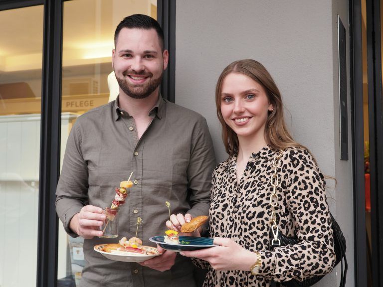 Marco Grafl (air4rent Kompressoren) und Nicole Gurmann.