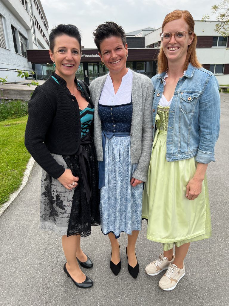 Urlaub-am-Bauernhof-zertifiziert: Tanja Dorner, Daniela Moosbrugger und Martina Rusch.