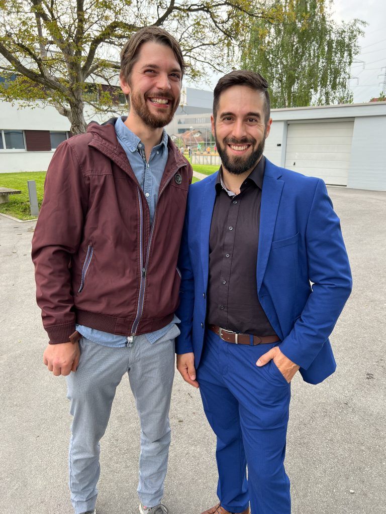 Edelbrand-Sommeliers Siegfried Ederle (Bayern) und Benedikt Lettner (Baden- Württemberg).