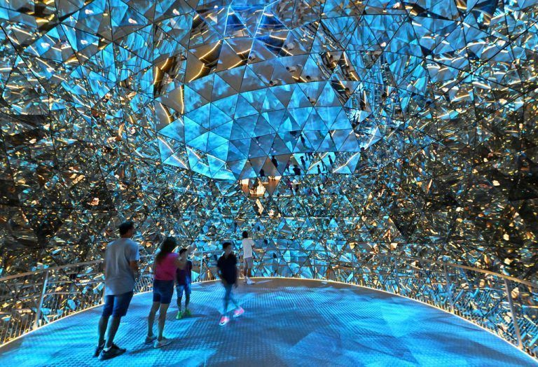 Die bekannten Swarovski Kristallwelten in Wattens, Tirol. apa