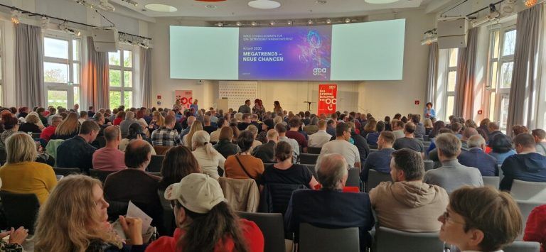Die Konferenz befasste sich mit gesellschaftlichen Megatrends. gpa